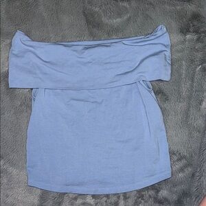 NWT Aerie Light Blue Off the Shoulder Top